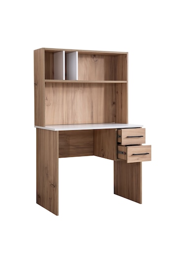 Genç Odası Efes Çalışma Masası,karyola,komodin Ceviz Krem Ceviz