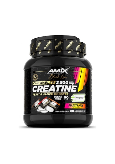 Amix Black Line Creatine Creapure 2500mg 60 Chewable Tabs Zero Su