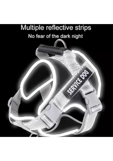 Büyük Köpek Patlama Korumalı Yumruk Göğüs Koşum Köpek Seyahat Tasma, Stil: Tek Siyah Xxl