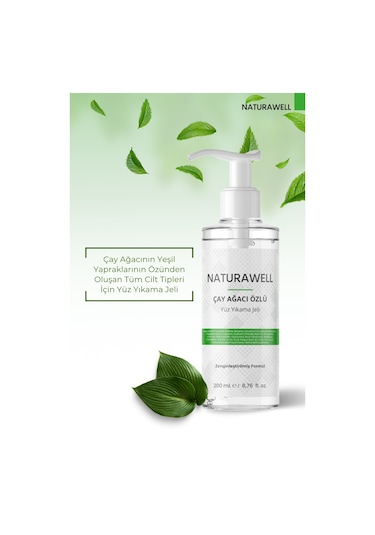 Naturawell Çay Ağacı Özlü Yüz Yıkama Jeli 200 ML
