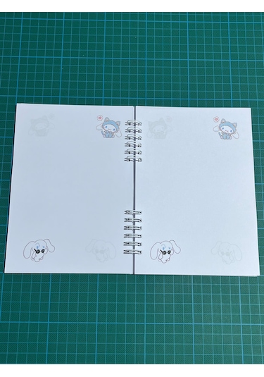 Cinnamoroll Kabartma Efektli 50 Sayfa Defter Bonus Stickerlı