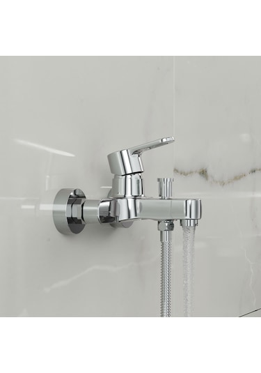 Adell Lento Banyo Bataryası - Parlak Krom