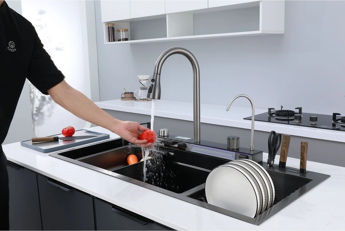 Boheme Marley Bıçaklıklı Evye 100 460 Cm Antrasit