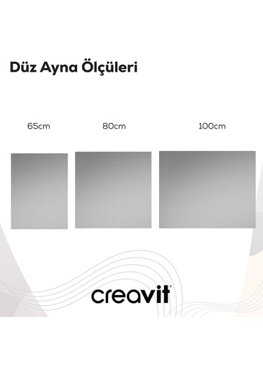 Creavit D20 100 Cm Düz Ayna Cam