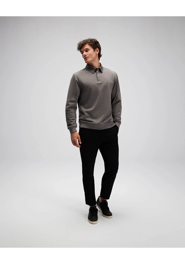 Ellesse Erkek Polo Sweatshirt Em607 Antrasit