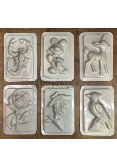 64 Adet. Alçı Kalıbı. 8 Farklı Model. Iş Eğitimi. Etkinlik Seti