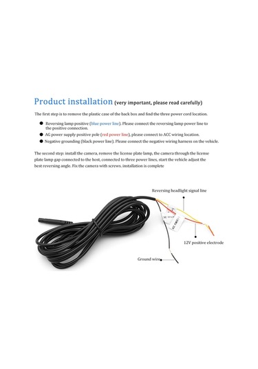 Sones A2157 Araba Wifi Ters Dikiz Büyük Geniş Açı Yıldız Işığı Gece Görüş Sağ Kör Nokta Kamerası