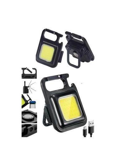 Bfs Kamp Çadır Lambası Şarjlı El Feneri Işıldak Anahtarlık Mini Mıknatıslı Çok Renkli