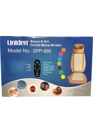 Uniden SPP-880 Boyun ve Sırt Ovmalı Masaj Koltuğu