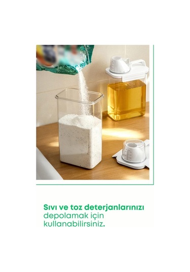 Novahub 3 Lü Sızdırmaz Kapaklı Depolama Kabı, 2300 Ml, Erzak Saklama Şeffaf