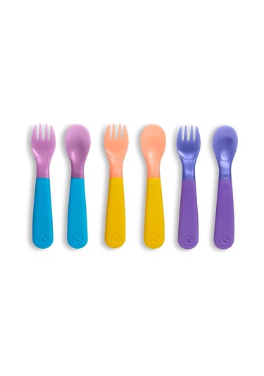 Munchkin Isıya Duyarlı Çatal ve Kaşık Seti 6 Adet 12 Ay+ Çok Renkli