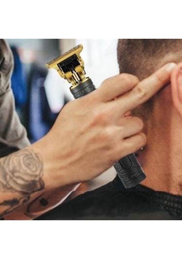 Vintage Görünümlü Güçlü 4 Farklı Başlıklı Usb Şarjlı Manuel Tıraş Makinası