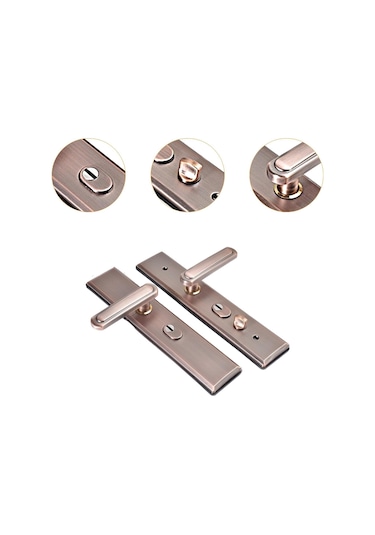 Suntek Paslanmaz Çelik Kapı Kolu Sağlam Kahverengi