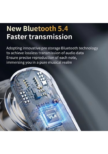 Moveevo Tws Kulaklık Siyah Lx-10: Aı Çeviri 134 Dil, Konferans Kaydı, Bluetooth 5.4, Hıfı Ses, Ipx4 Su Geçirmez, Akıllı Dokunmatik, Renkli Ekran Lanxun Solution 5636