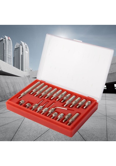 Dofolink Stainless Steel Dial Gauge Probe Set - 22 Pieces, 0.01mm Precision, Standard Thread, Rustproof Measurement Accessories