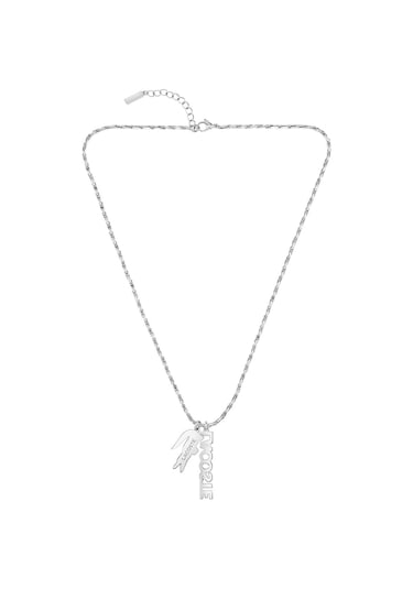 Lacoste Lacj2040487 Kadın Kolye Metalik Gri