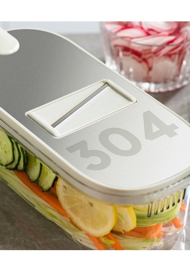 Wondernest Sebze Patates Paslanmaz Parçalayıcı, Lichen Kesici, Mat Çelik Wh Gri