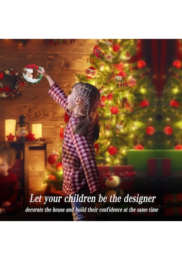 Honmex Noel Dekorasyon Sticker - Kağıt Malzeme, 30x20cm, Festivite Atmosferi Artırıcı, Ev Dekoru Çok Renkli