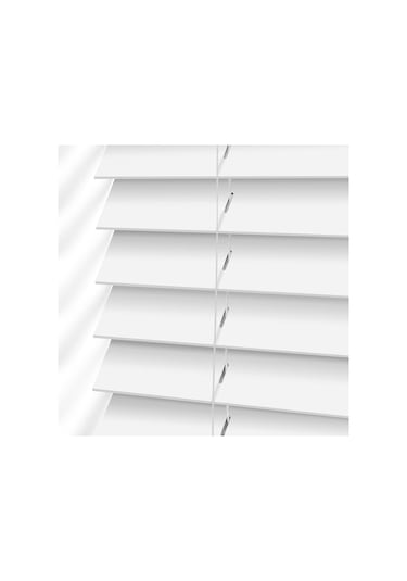 Ahşap Jaluzi Stor Perde Polywood 50 Mm Beyaz