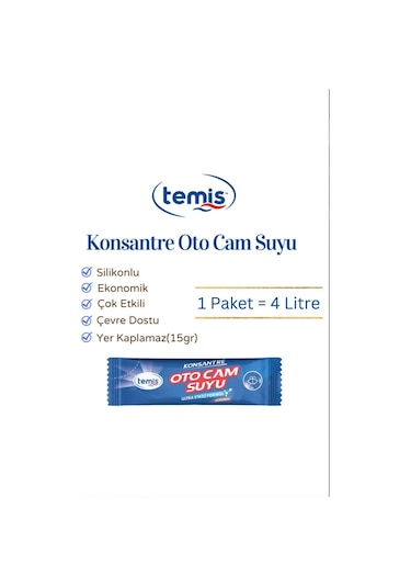 Konsantre Silikonlu Oto Cam Suyu 5 Ad. 20 Lt