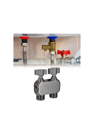 Suntek 1in 2 Out Çift Kontrol Vanası Çok Fonksiyonlu Gri