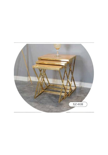 Mim Ceviz - Gold X Zigon Sehpa Ceviz