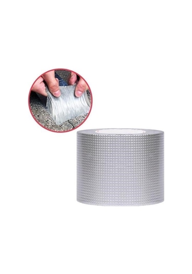 Evyora 2 Mt Yüksek Sıcaklık Dayanan Su Geçirmez Çatı Duvar Çatlak Onarıcı Yapışkan Bant Folyo 5 Cm