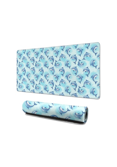 Dolphin Büyük Oyun Mouse Pad 31.5x15.7 Inch,masaüstü, Dizüstü Ve Kablosuz Fare İçin-a19