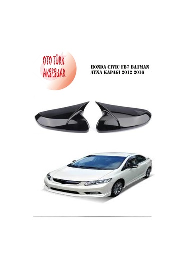 Honda Civic Fb7 Yarasa Batman Ayna Ve Kelebek Cam Rüzgarlığı 2Li