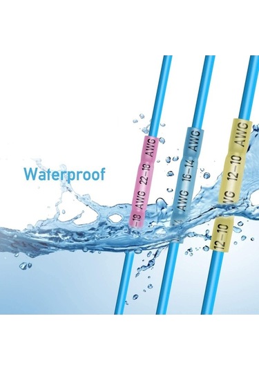 Dancemonkey Su Geçirmez Isı Daralan Konektörler - 200 Parça Bakır Kablolara Uygun