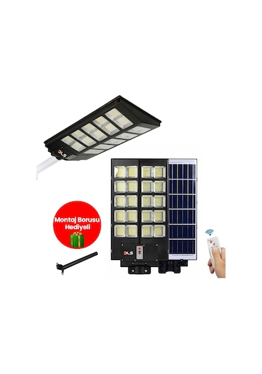 2'li Paket Dls 1000w Güneş Enerjili Solar Sokak Lambası Hareket Sensörlü Led Bahçe Aydınlatması