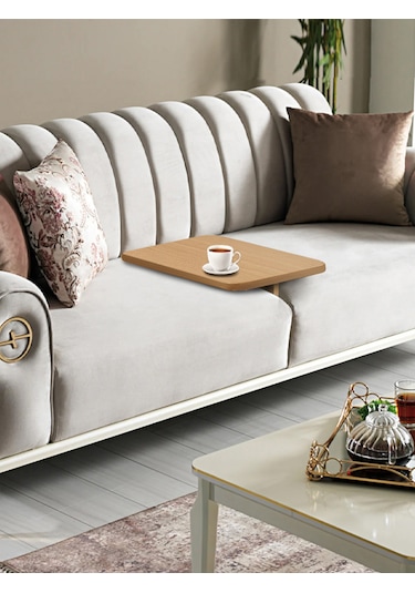 Lena Koltuk Sehpası - 40x30 - Atlantik Çam Atlantik Çam
