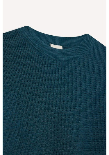 Defacto Erkek Çocuk Bisiklet Yaka Triko Kazak F0959a825wnın250 Indigo