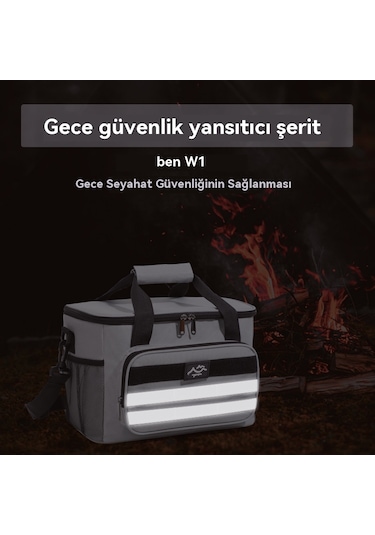 Büyük Kapasiteli Taze Tutma Piknik Sıcak Çantası-lacivert