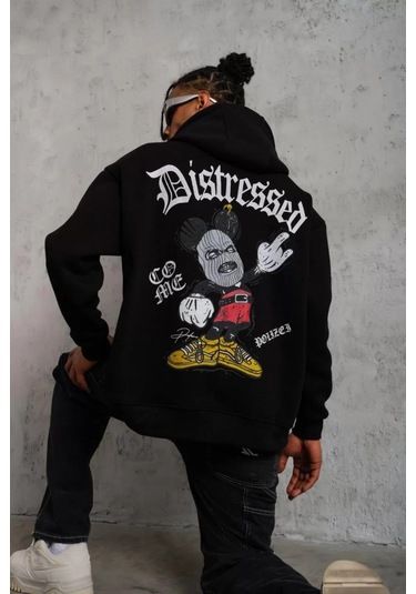 Unisex 2ip Şardonlu He Love Baskılı Sax Oversize Sweatshirt Saxhelove12