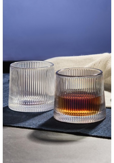 Mose Luster 2'li Kristal Viski Kokteyl Meşrubat Bardağı Japon Style 160ml