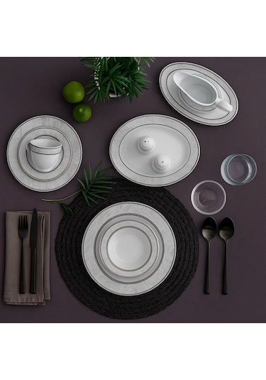 Güral Fodis Güral Porselen 84 Parça Yemek Takımı 01 Açık