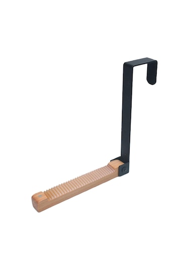 Suntek Üzerinde Katlanabilir Portatif Kapı Kancası Siyah Çok Renkli