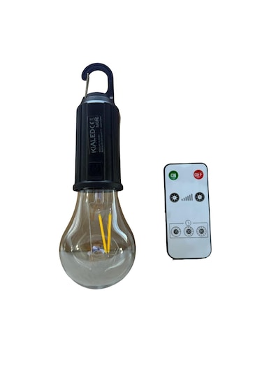 Solar Kamp Lambası E27 Kumandalı Ampul 1