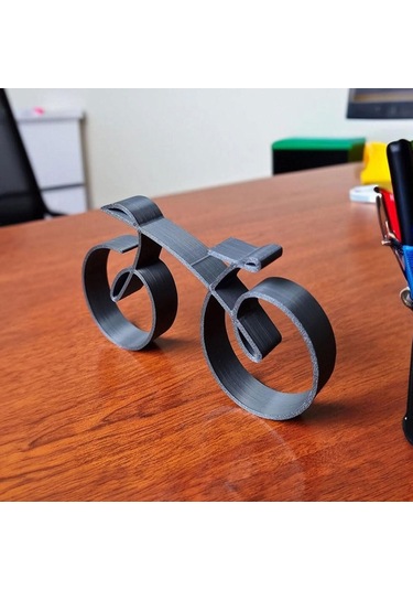 Homyl Bisiklet Heykel Dekorasyon Demir Mini Masaüstü Severler 20cmx13cm