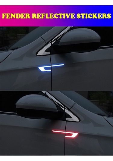 Oto Sticker Reflektörlü Yan Kapı Yapıştırma Oto Aksesuar