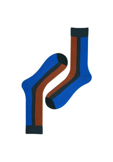 Desenli Erkek Soket Çorap-1851 Çok Renkli