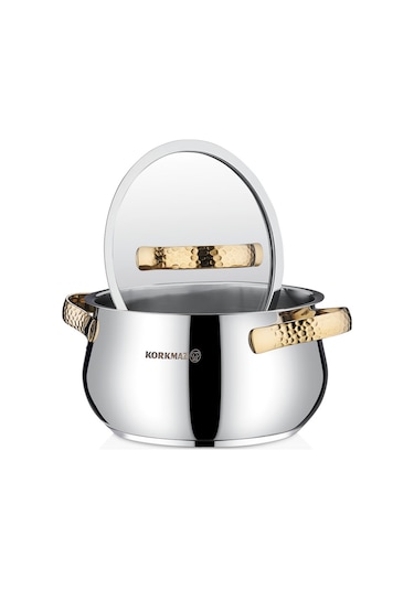 Korkmaz Samara 8 Parça Tencere Seti Gold A1964-1