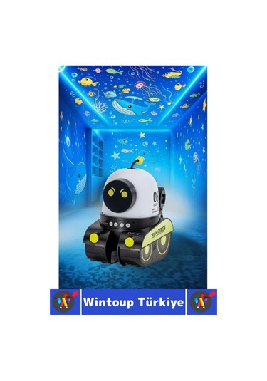 Dekoratif Gezegen Hayvan Özel Gün 21 Farklı 3d Film Çocuk Bebek Odası Robot Projektör Gece Lambası Çok Renkli