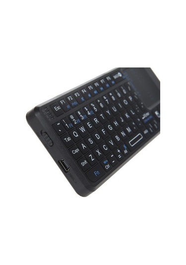 Rii Mini X1 Taşınabilir 2.4g Kablosuz Klavye Dokunmatik Yüzey Pc Dizüstü Bilgisayar Akıllı Tv Siyah