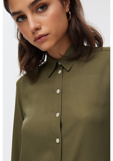 Yeşil Basic Gömlek 001