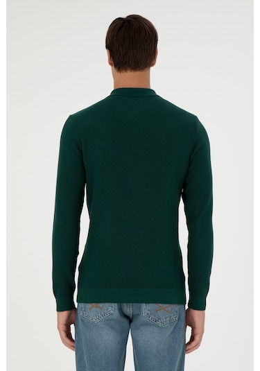 U.s. Polo Assn. Erkek Koyu Yeşil Kazak /triko 50298266-vr079 Koyu Yesıl Koyu Yeşil