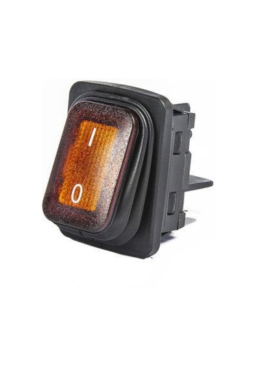 Emas A54b1s11 30 22mm Siyah Gövde 2no Işıklı Terminalli 0-1 Baskılı Sarı A54 Serisi Anahtar
