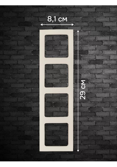 Ekf Stockholm 4'lü Beyaz Priz Ve Anahtar Çerçevesi 252806873