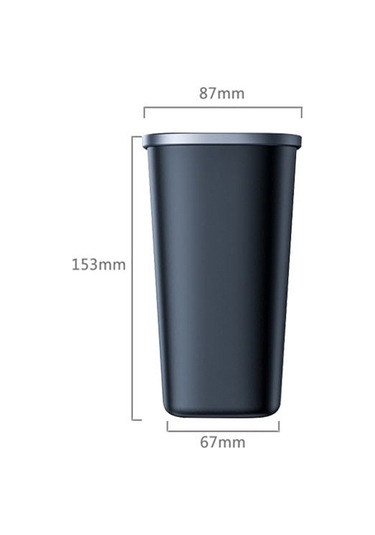 Basit Araba Çöp Kutusu Çöp Torbalı Otomobil Depolama Kutusu Siyah